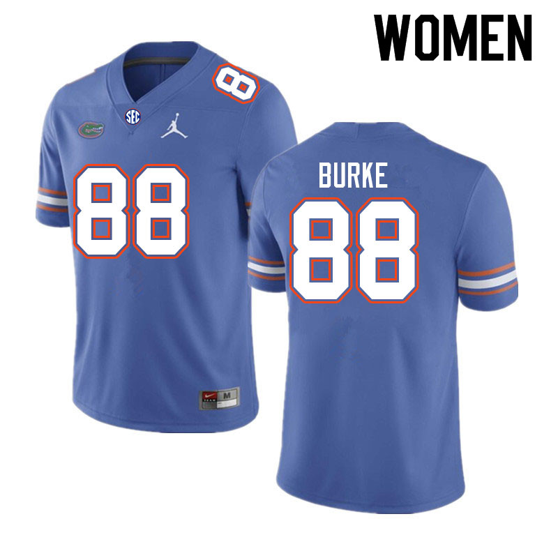 Women #88 Marcus Burke Florida Gators College Football Jerseys Sale-Royal